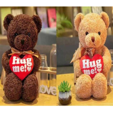 М`яка іграшка M 18097 (200) 2 види, “Ведмедик”, висота 22см, сердечко, сидяча, пластикові очі