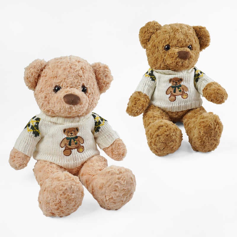 М`яка іграшка M 18117 (40)  “Ведмедик”, 2 кольори, висота 52 см, синтепоновий наповнювач