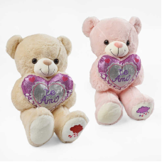 М`яка іграшка M 18120 (40) 2 види, “Ведмедик”, висота 50 см, синтепоновий наповнювач