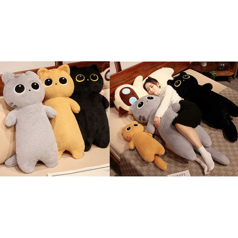 М`яка іграшка M 18225 (30) “Котик“, висота 81см, довгий хвостик, ВИДАЄТЬСЯ МІКС ВИДІВ