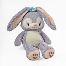 М`яка іграшка M 18235 (30) пластикові очі, аксесуар-квіточка, розмір без вушок: 37х34х82 см