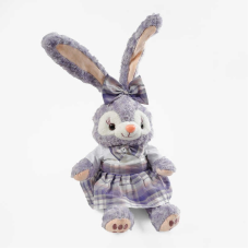 М`яка іграшка M 18240 (50) герой, висота 36см, сидяча, пластикові очі, сукня, бантик