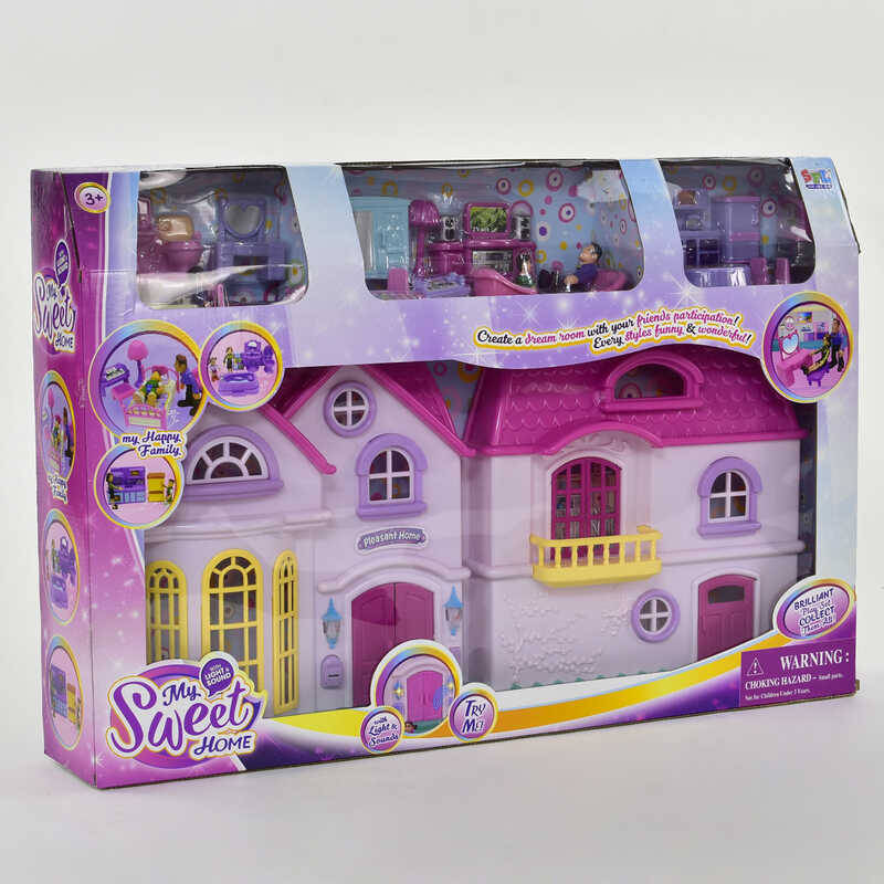 Будиночок 16428 (6) з меблями, звук, світло, в коробці Будиночок 16428 (6) з меблями, звук, світло, в коробці