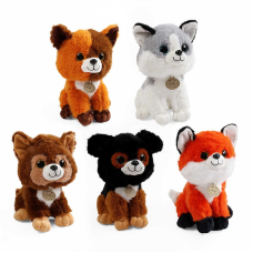 М`яка іграшка M 18472 (160) середній розмір - 15.5х17.5х26.5 см, скляні очі, ніс - пластик, ВИДАЄТЬСЯ ТІЛЬКИ МІКС ВИДІВ