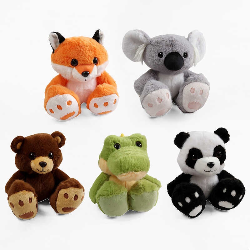 М`яка іграшка M 18474 (80) “Тваринка”, середня висота 20 см, ВИДАЄТЬСЯ ТІЛЬКИ МІКС ВИДІВ