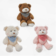 М`яка іграшка M 18479 (100) 3 кольори, “Ведмедик”,  розмір - 27 см, ВИДАЄТЬСЯ ТІЛЬКИ МІКС ВИДІВ