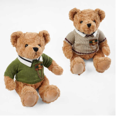 М`яка іграшка M 18508 (100) 2 види, “Ведмедик”, висота: 27 см, светр знімається