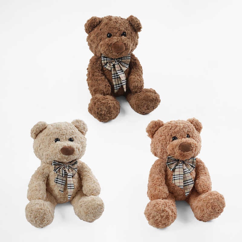 М`яка іграшка M 18512 (50) 3 кольори, “Ведмедик“, середній розмір у сидячому положенні: 31 см, ВИДАЄТЬСЯ ТІЛЬКИ МІКС ВИДІВ