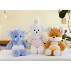 М`яка іграшка M 18580 (120) 3 види, “Звірятко”, висота 47см, підгузок на резинці, пластикові очі, ВИДАЄТЬСЯ ТІЛЬКИ МІКС ВИДІВ
