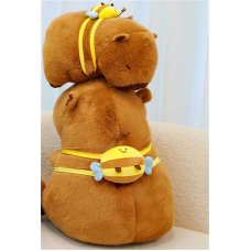 М`яка іграшка M 18582 (60) “Капібара”, висота - 35 см, знімний рюкзачок