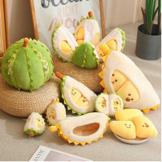 М`яка іграшка M 18622 (100) “Дуріан”, висота 20см, на липучках, 4 часточки, плоди виймаються