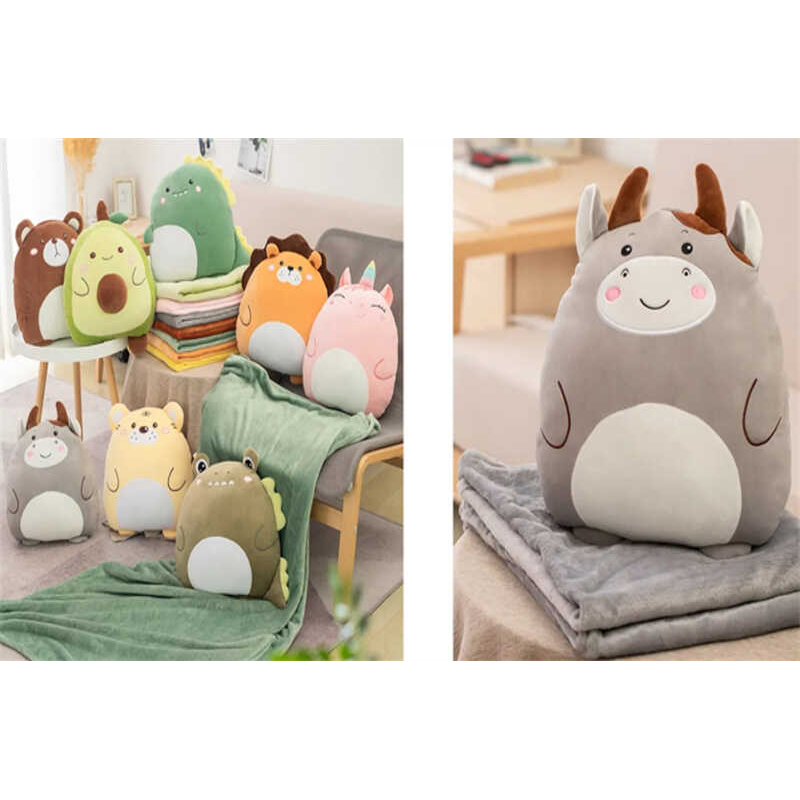 М`яка іграшка M 18744 (50) “Звірятко“, висота 30 см, пледик 205х90 см, ВИДАЄТЬСЯ ТІЛЬКИ МІКС ВИДІВ