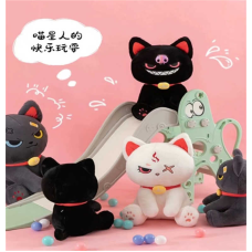 М`яка іграшка M 18818 (50) “Котик“, висота 43 см, сидяча, імітований нашийник з дзвіночком, ВИДАЄТЬСЯ ТІЛЬКИ МІКС ВИДІВ