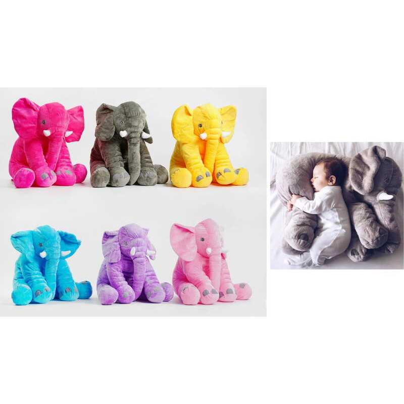 М“яка іграшка M 47430 (36) ВИДАЄТЬСЯ ТІЛЬКИ МІКС ВИДІВ, 6 кольорів, слоник, 48 см