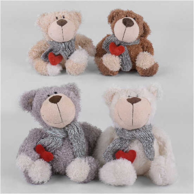 М“яка іграшка К 17977 (100) “Ведмедик“, 4 види, 33 см, ВИДАЄТЬСЯ ТІЛЬКИ МІКС ВИДІВ