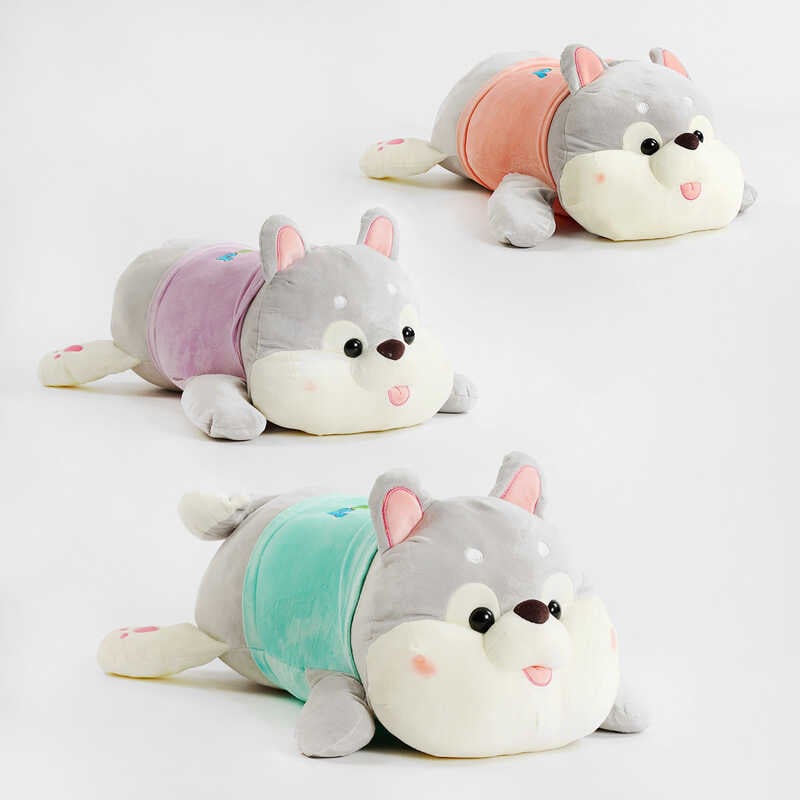 М“яка іграшка М 14674 (20) 3 кольори, цуценя, довжина 59 см ВИДАЄТЬСЯ ТІЛЬКИ МІКС ВИДІВ