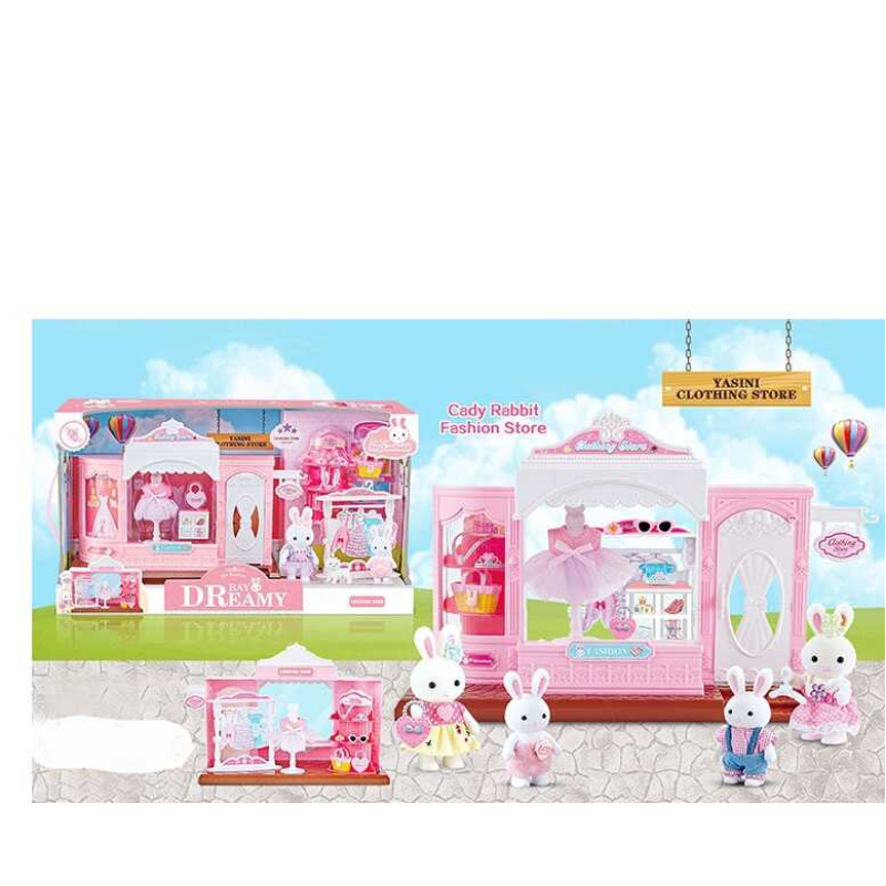 Будиночок 6631 (18) “Магазин одягу“, 1 поверх, 2 флоксових героя, домашній улюбленець, меблі, аксесуари, в коробці