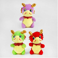 М`яка іграшка М 16292 (360) ЦІНА ЗА 1 ШТУКУ , “Дракон“, розмір 9х9 см, МІКС В УПАКОВЦІ