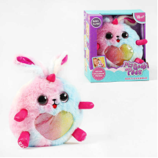 М“яка інтерактивна іграшка 1929-1 (24) “Кролик“, підсвічування, мелодії, повторюшка, м“який, в коробці