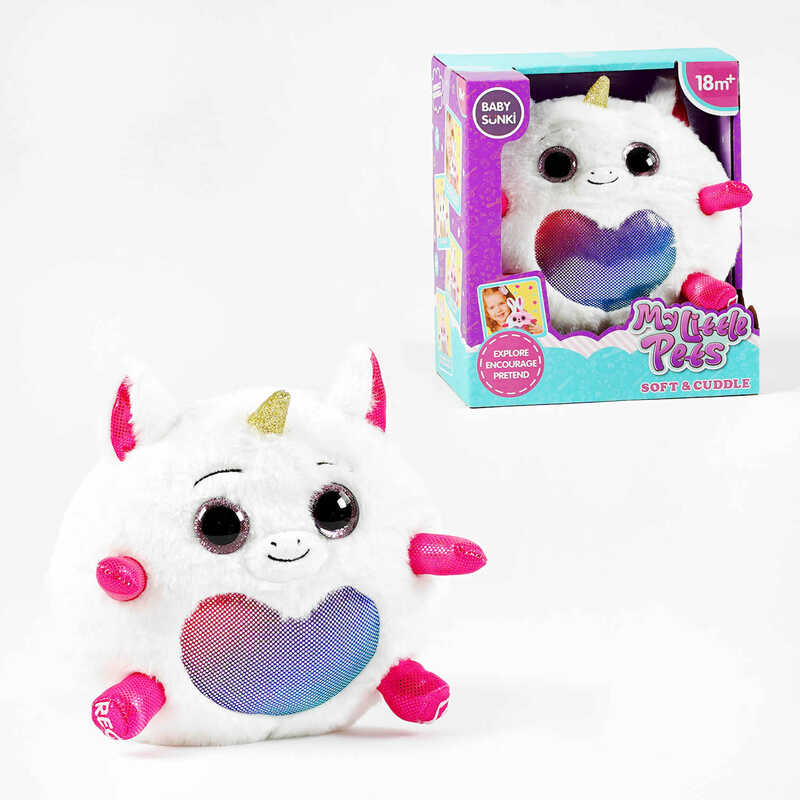 М“яка інтерактивна іграшка 1929-2 (24) “Єдиноріжка“, підсвічування, мелодії, повторюшка, м“який, в коробці