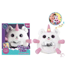 М`яка інтерактивна іграшка 1929-4 (24) “Єдиноріг”, підсвічування, запис голосу, мелодії, в коробці