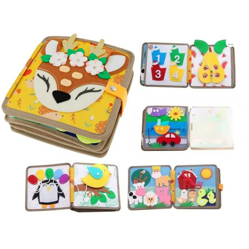 М“яка книжка-бізіборд C 69029 (32) фетр, пальчикові ігри, шнурівка, сортер за кольорами, елементи на липучках, в пакеті М“яка книжка-бізіборд C 69029 (32) фетр, пальчикові ігри, шнурівка, сортер за кольорами, елементи на липучках, в пакеті