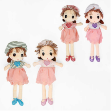 М`яка лялька M 16975 (60) 4 види, ВИДАЄТЬСЯ МІКС висота 64 см