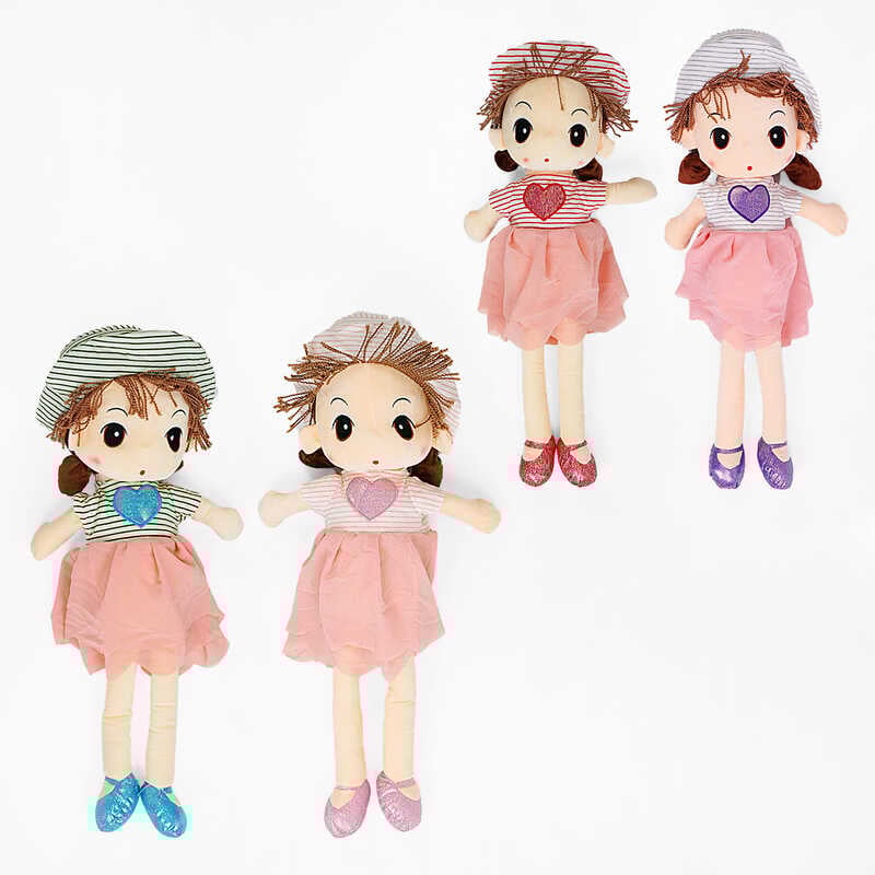 М`яка лялька M 16975 (60) 4 види, ВИДАЄТЬСЯ МІКС висота 64 см