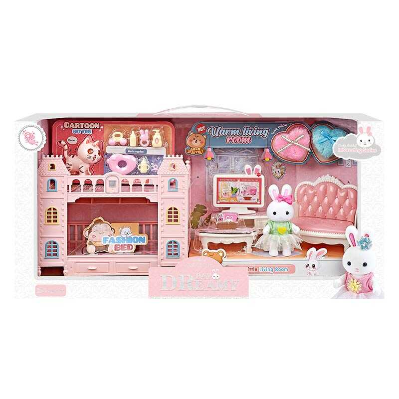 Будиночок 6678 (18) флоксова фігурка, аксесуари, котик, в коробці