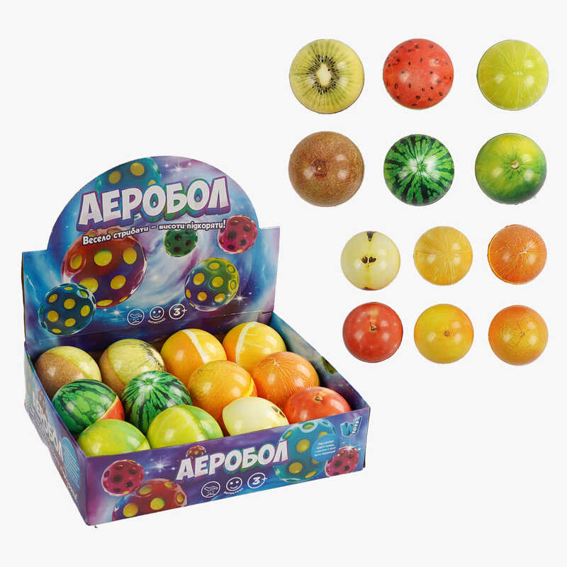 М“яч “Гравіті бол“ C 66790 (32) “WToys“, ЦІНА ЗА 12 ШТУК В БЛОЦІ, діаметр -7 см, в коробці