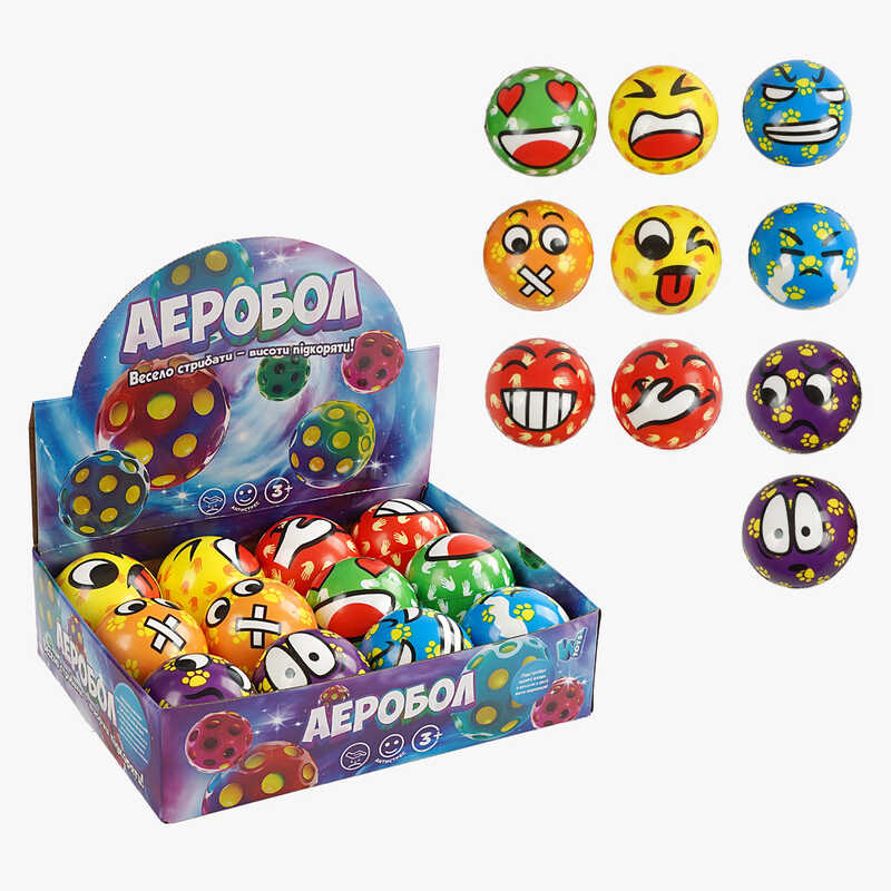 М“яч “Гравіті бол“ C 66792 (32) “WToys“, ЦІНА ЗА 12 ШТУК В БЛОЦІ, діаметр - 7 см, в коробці