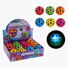 М“яч “Гравіті бол“ C 66806 (32) “WToys“, ЦІНА ЗА 12 ШТУК В БЛОЦІ, діаметр - 7 см, підсвічування, в коробці