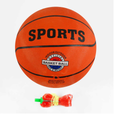 М“яч баскетбольний C 62967 (50) 1 вид, матеріал PVC, вага 500 грамів, розмір №7