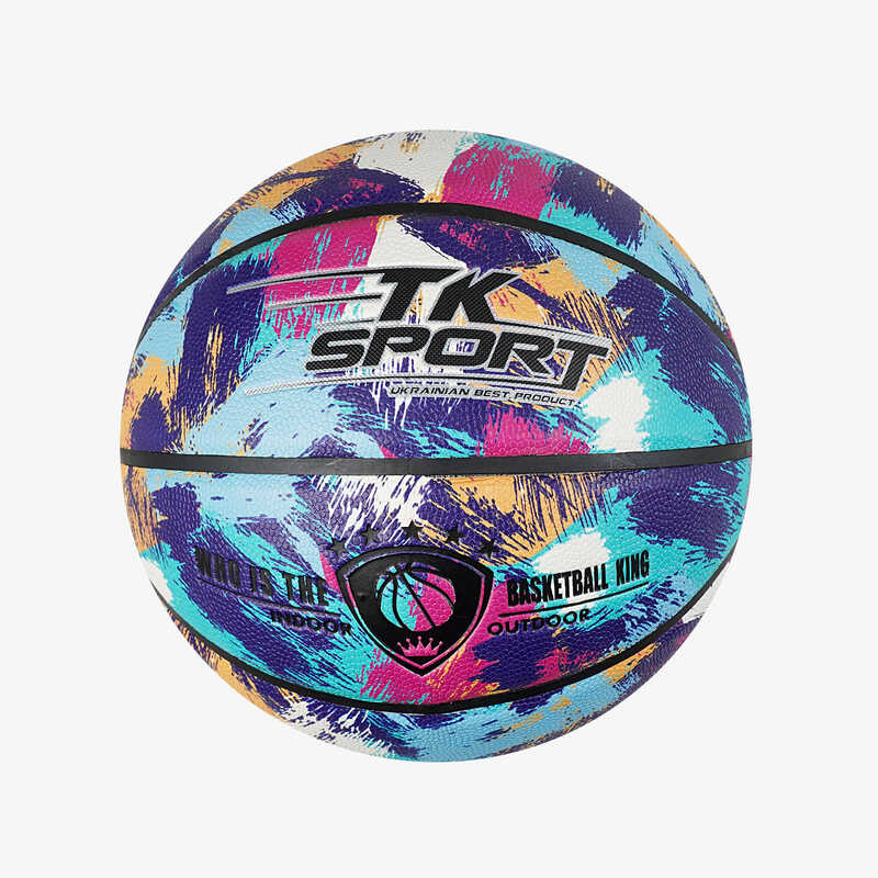 М`яч баскетбольний C 70357 (50) “TK Sport“ 1 вид, 550 грамів, матеріал PU, розмір №7, (поставляється накачаним на 90)