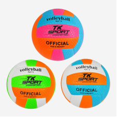 М“яч волейбольний С 40094 (60) “TK Sport“, 3 кольори, м“який PVC, 280 грамів, гумовий балон, ВИДАЄТЬСЯ ТІЛЬКИ МІКС ВИДІВ