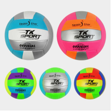 М`яч волейбольний C 54983 (60) “TK Sport”, 5 видів, вага 260-280 грамів, матеріал РU