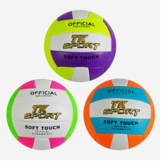 М`яч волейбольний C 60966 (60) “TK Sport“ 3 види, матеріал м`який PVC, вага 280-300 грамів, розмір №5, ВИДАЄТЬСЯ ТІЛЬКИ МІКС ВИДІВ