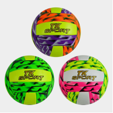 М`яч волейбольний C 60975 (60) “TK Sport“ 3 види, матеріал м`який PVC, вага 280-300 грамів, розмір №5, ВИДАЄТЬСЯ ТІЛЬКИ МІКС ВИДІВ