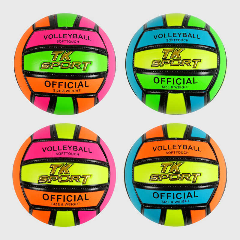 М`яч волейбольний C 60983 (60) “TK Sport“ 4 види, матеріал м`який PVC, вага 280-300 грамів, розмір №5, ВИДАЄТЬСЯ ТІЛЬКИ МІКС ВИДІВ