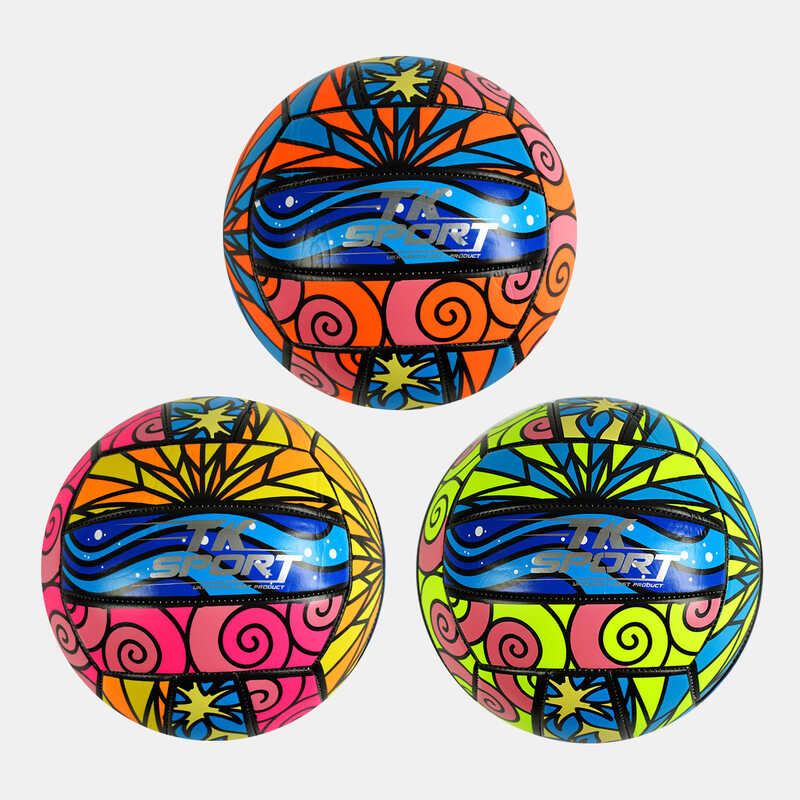 М`яч волейбольний C 62438 (100) “TK Sport“, 3 види, 280-300 грамів, матеріал м“який PVC, ВИДАЄТЬСЯ ТІЛЬКИ МІКС ВИДІВ