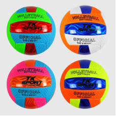 М`яч волейбольний C 62450 (100) “TK Sport“, 4 види, 280-300 грамів, матеріал м“який PVC, ВИДАЄТЬСЯ ТІЛЬКИ МІКС ВИДІВ
