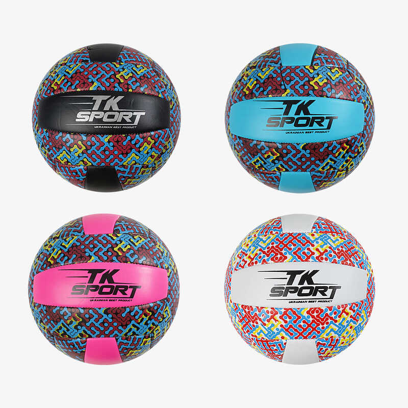 М`яч волейбольний C 70352 (100) “TK Sport“, 4 види, 280-300 грамів, матеріал м`який PVC, ВИДАЄТЬСЯ ТІЛЬКИ МІКС ВИДІВ