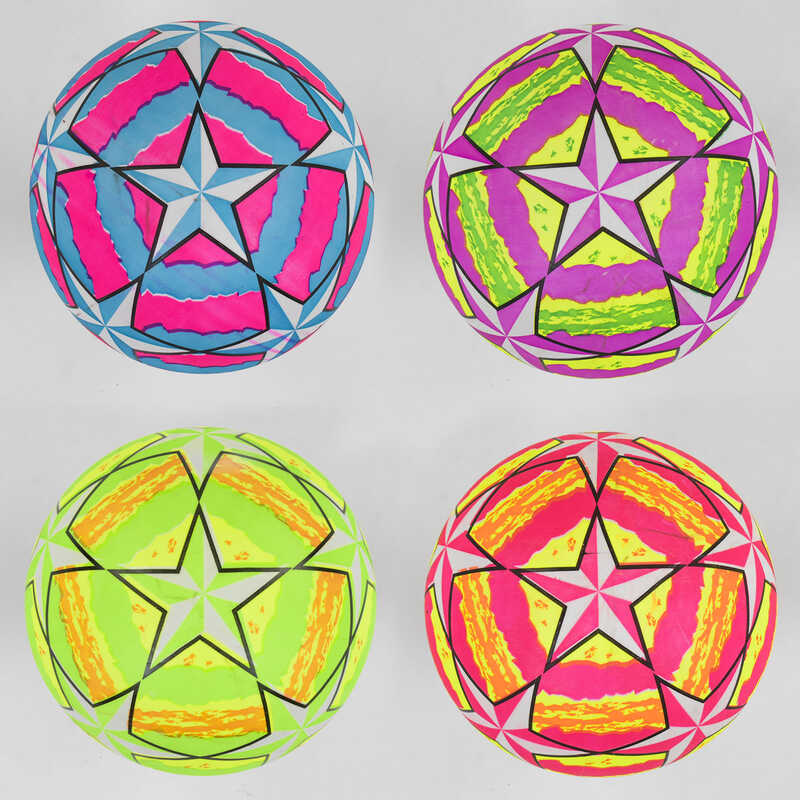 М“яч гумовий С 40238 (300) 4 види, вага 80 грамів, розмір 9“, ВИДАЄТЬСЯ ТІЛЬКИ МІКС ВИДІВ