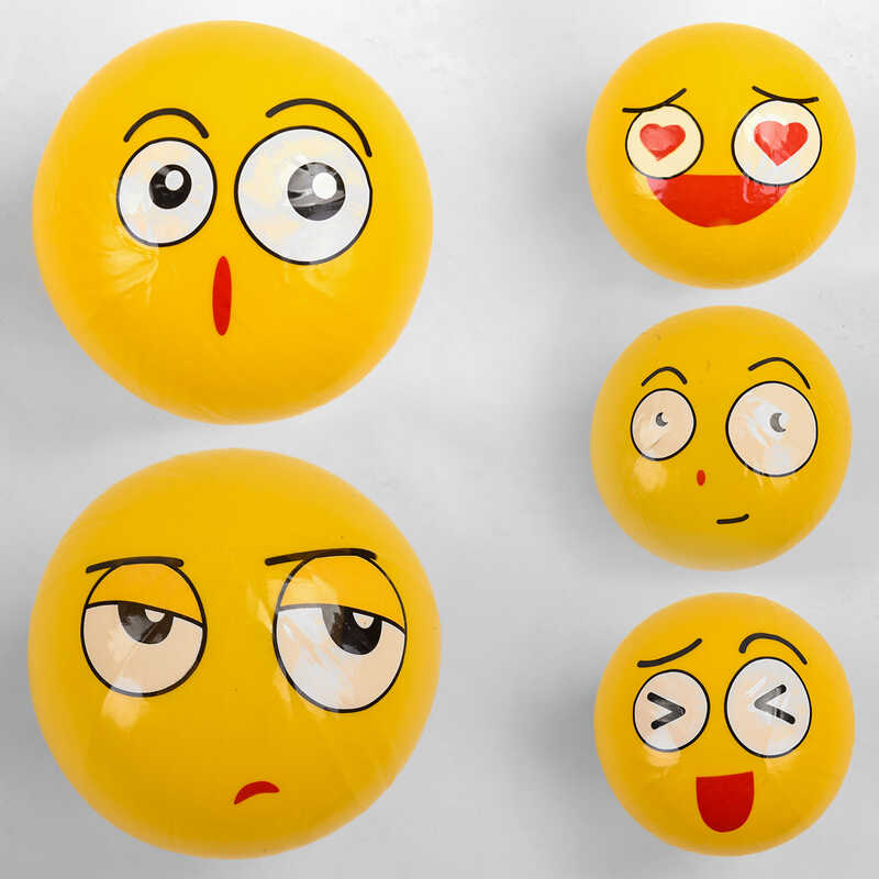 М“яч гумовий C 44678 (500) 5 видів, діаметр 20 см, вага 60 грам, ВИДАЄТЬСЯ ТІЛЬКИ МІКС ВИДІВ