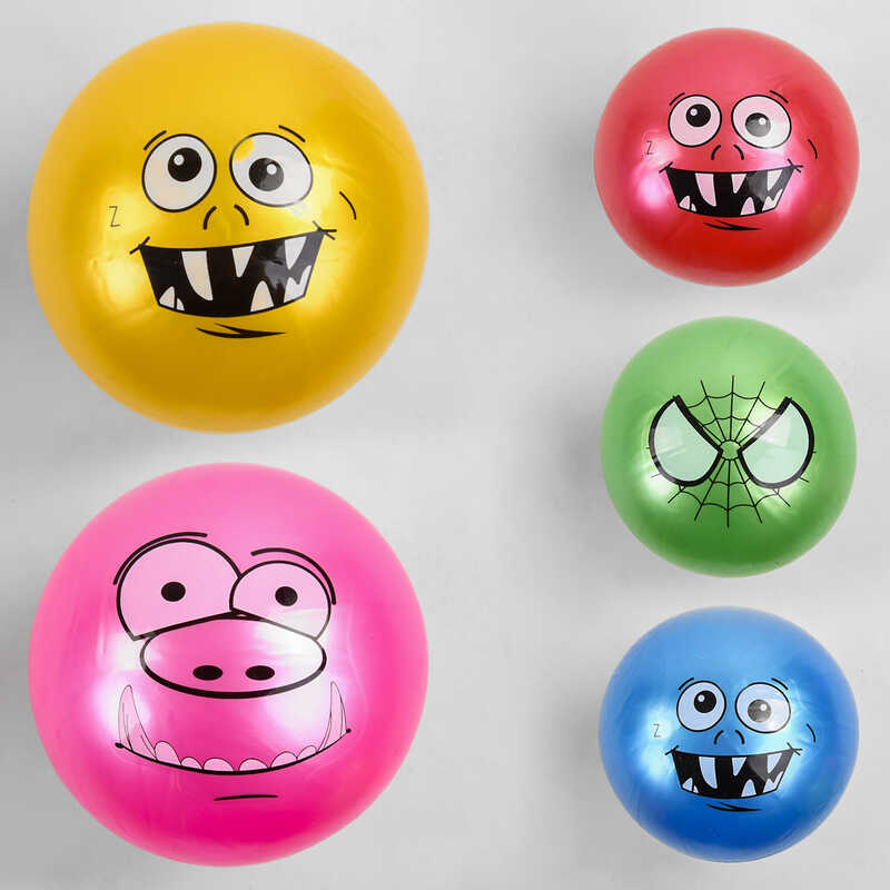 М“яч гумовий С 37845 (300) 5 кольорів, розмір 9“, вага 70 грамів, ВИДАЄТЬСЯ ТІЛЬКИ МІКС ВИДІВ