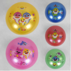 М“яч гумовий С 43307 (500) 5 кольорів, вага 60 грамів, діаметр 18 см, перламутровий, ВИДАЄТЬСЯ ТІЛЬКИ МІКС ВИДІВ