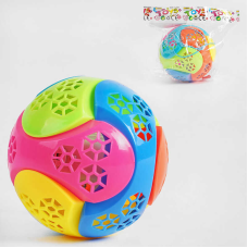 М`яч стрибун 688-5 (168/2) на батарейках, в пакеті