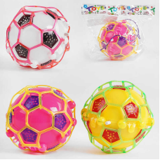 М“яч стрибун 688-8 (216) 3 кольори, підсвічування, мелодія, на батарейках, в пакеті, ВИДАЄТЬСЯ ТІЛЬКИ МІКС ВИДІВ