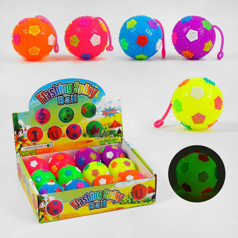 М“яч стрибун C 60446 (24) “Футбол“, світло, пискавка, ЦІНА ЗА 12 ШТУК В БЛОЦІ