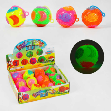 М`яч стрибун C 60448 (24) “Фрукти“, світло, пискавка,  ЦІНА ЗА 12 ШТУК В БЛОЦІ
